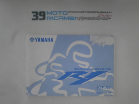 YAMAHA R1 07 08 LIBRETTO USO E MANUTENZIONE IN TEDESCO