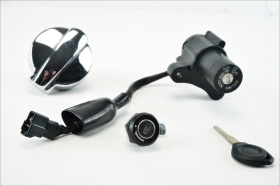 Royal Enfield Continental GT 650 21 25 blocchetto contatto chiave con tappo benzina e serratura sella originale