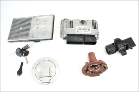 BMW F 800 R 09 11 blocchetto contatto chiave con centralina antenna immobilaizer tappo benzina serratura sella e n. 2 chiavi originali codificate originale