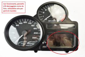 BMW R 1200 GS ADVENTURE 2004 2007 strumentazione contachilometri originale non funzionante utilizzabile solo per parti di ricambio WB1045004BZX17868